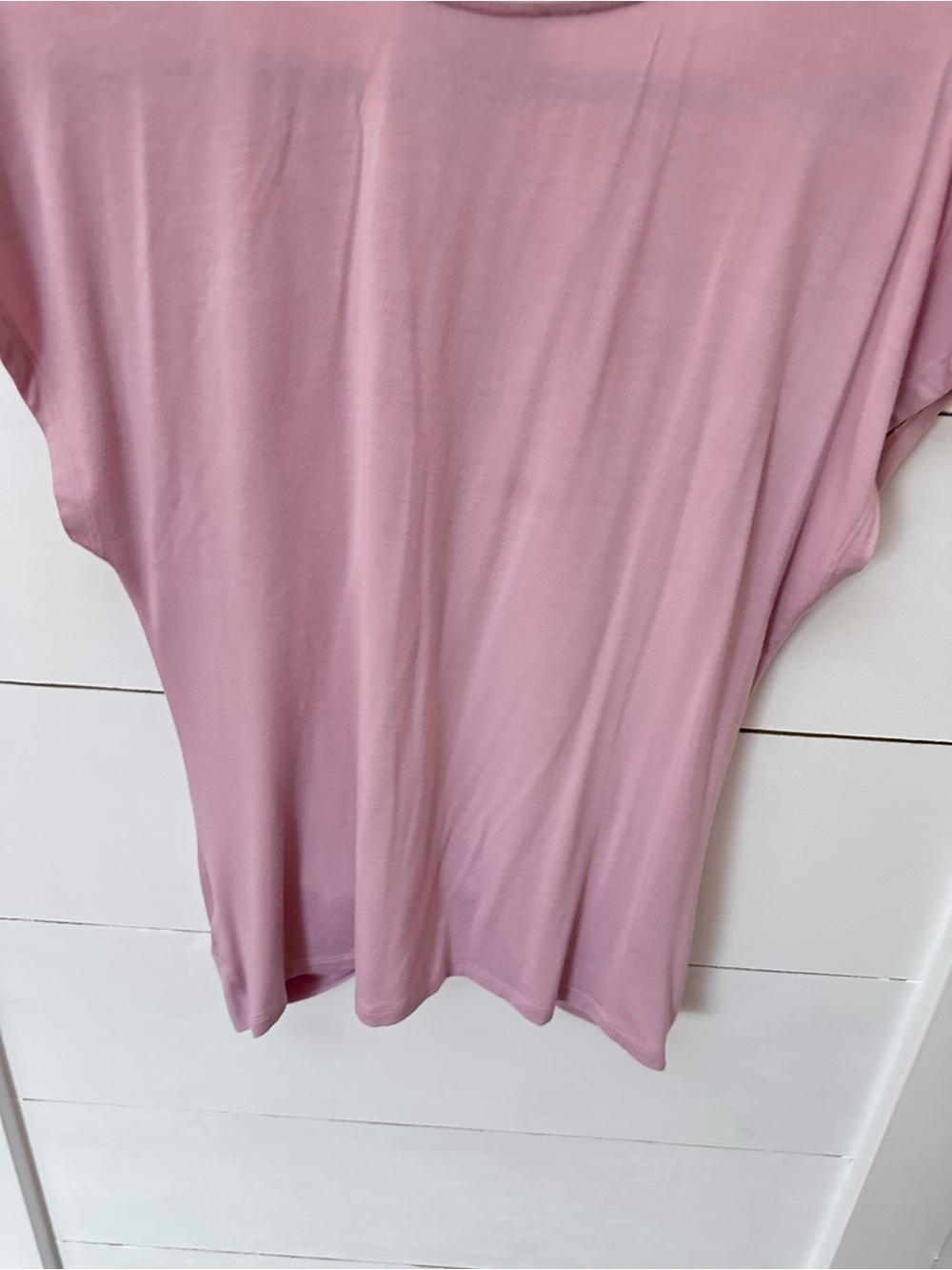 Frank Lyman Montreal 6 Marianne Mauve Twist-Front V-Neck Top minimalist - Picture 7 of 11